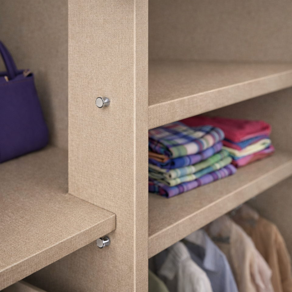 Sürgülü Gardırop iki kapaklı aynalı 180/210cm (KOTON VİZON)