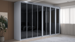 Alüminyum Çerçeve Kapaklı Camlı (MAT BEYAZ MDFLAM)