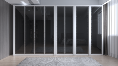 Alüminyum Çerçeve Kapaklı Camlı (MAT BEYAZ MDFLAM)