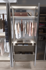 Alüminyum Çerçeveli Cam Kapaklı Gardırop (KOTON VİZON)