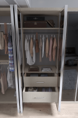 Alüminyum Çerçeveli Cam Kapaklı Gardırop (KOTON VİZON)