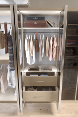 Alüminyum Çerçeveli Cam Kapaklı Gardırop (KOTON VİZON)