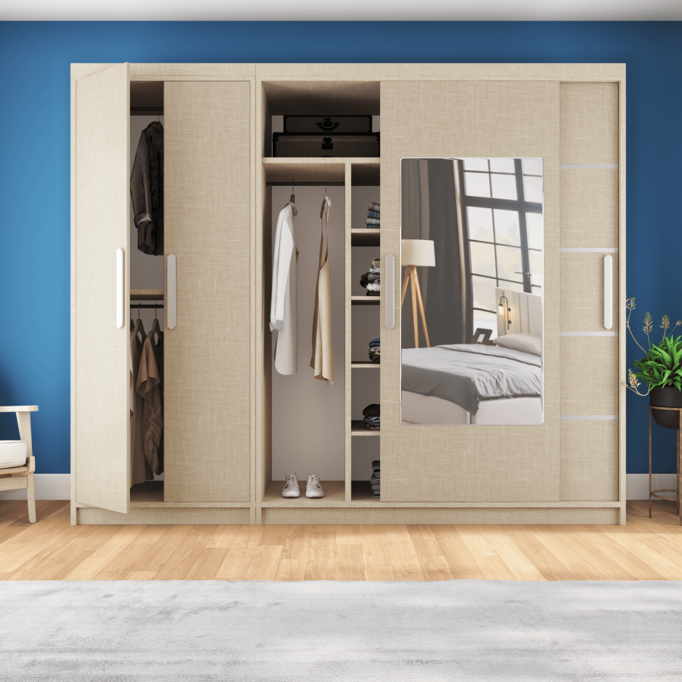 Sürgülü Gardırop Kapaklı Sürgülü Gardırop270210(KOTON VİZON)MDFLAM