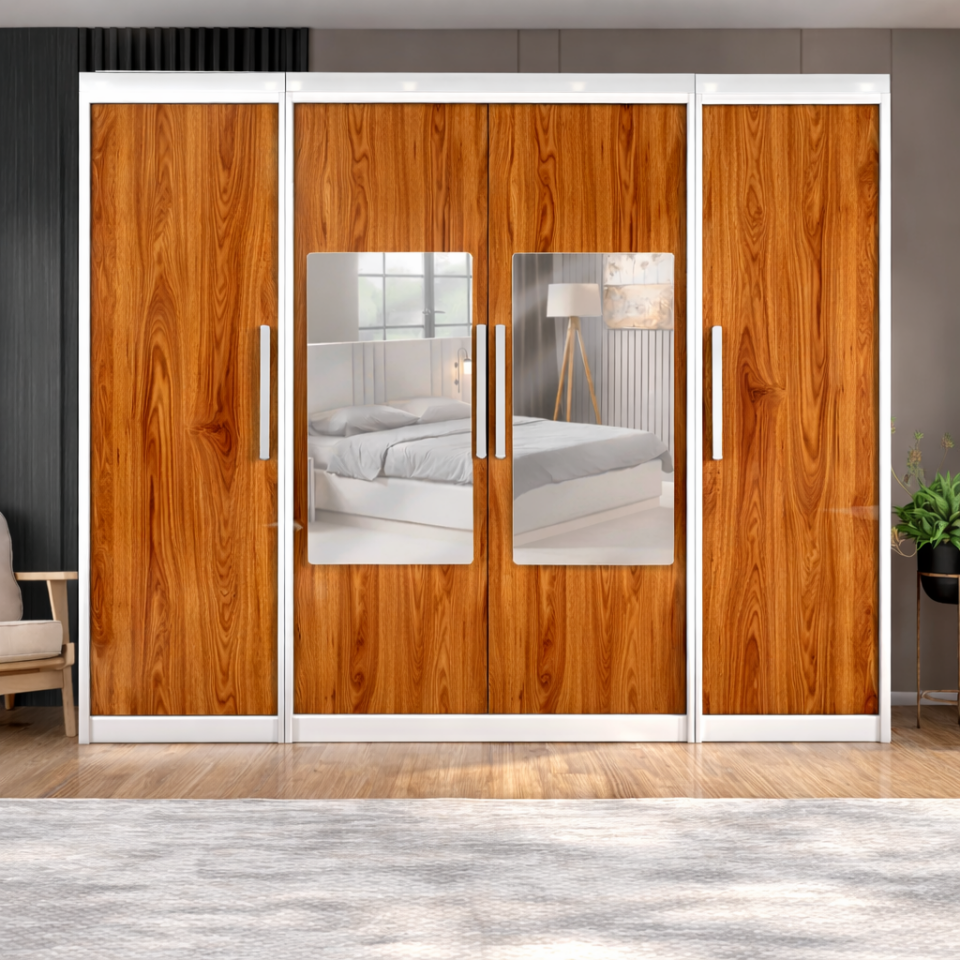 iki Boydan Kapaklı Orta Sürgülü Dolap 260 glossmax - Lak Panel