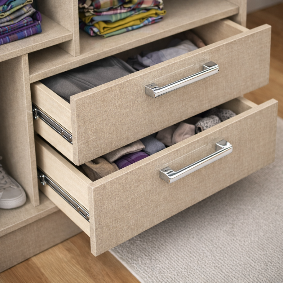 Sürgülü Gardırop iki kapaklı aynalı 180/210cm (KOTON VİZON) Mdflam