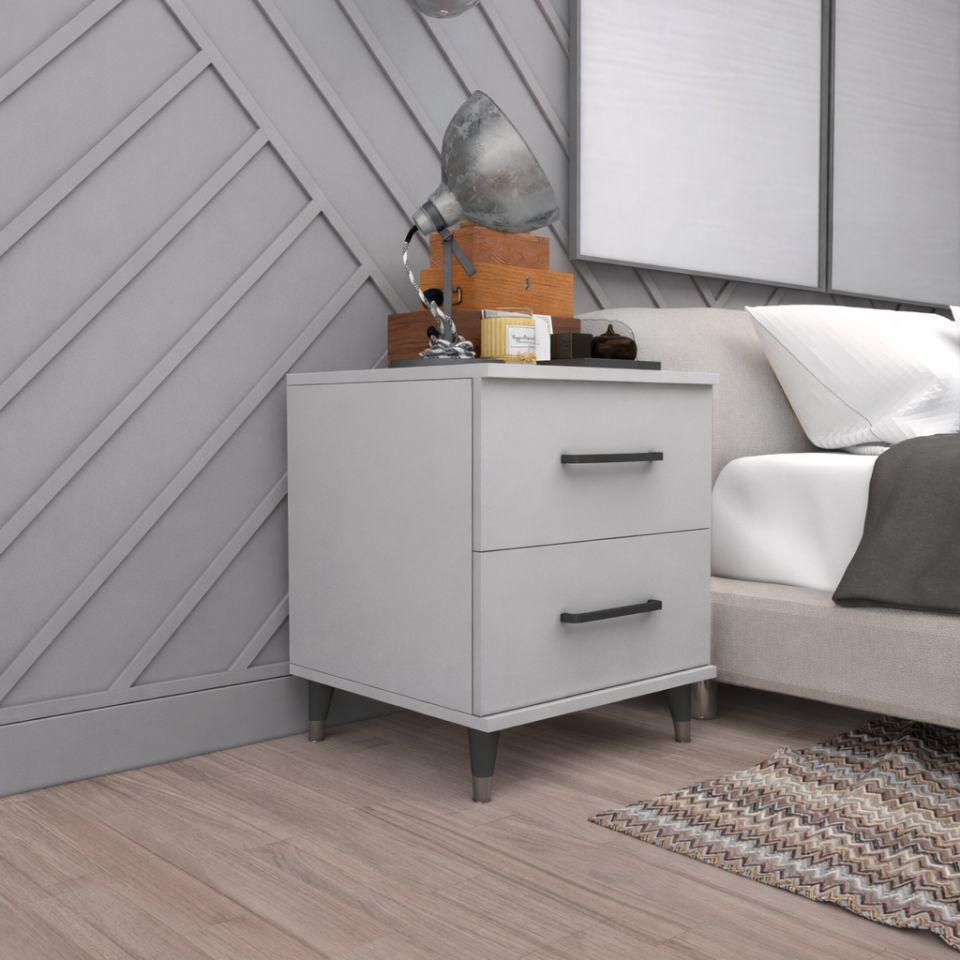 ribbon yılwood komodin iki Çekmeceli Glossmax - Lak Panel