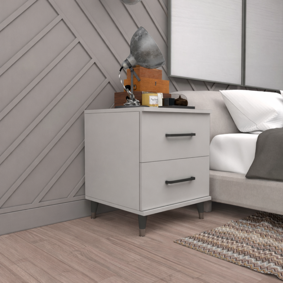 ribbon yılwood komodin iki Çekmeceli Glossmax - Lak Panel