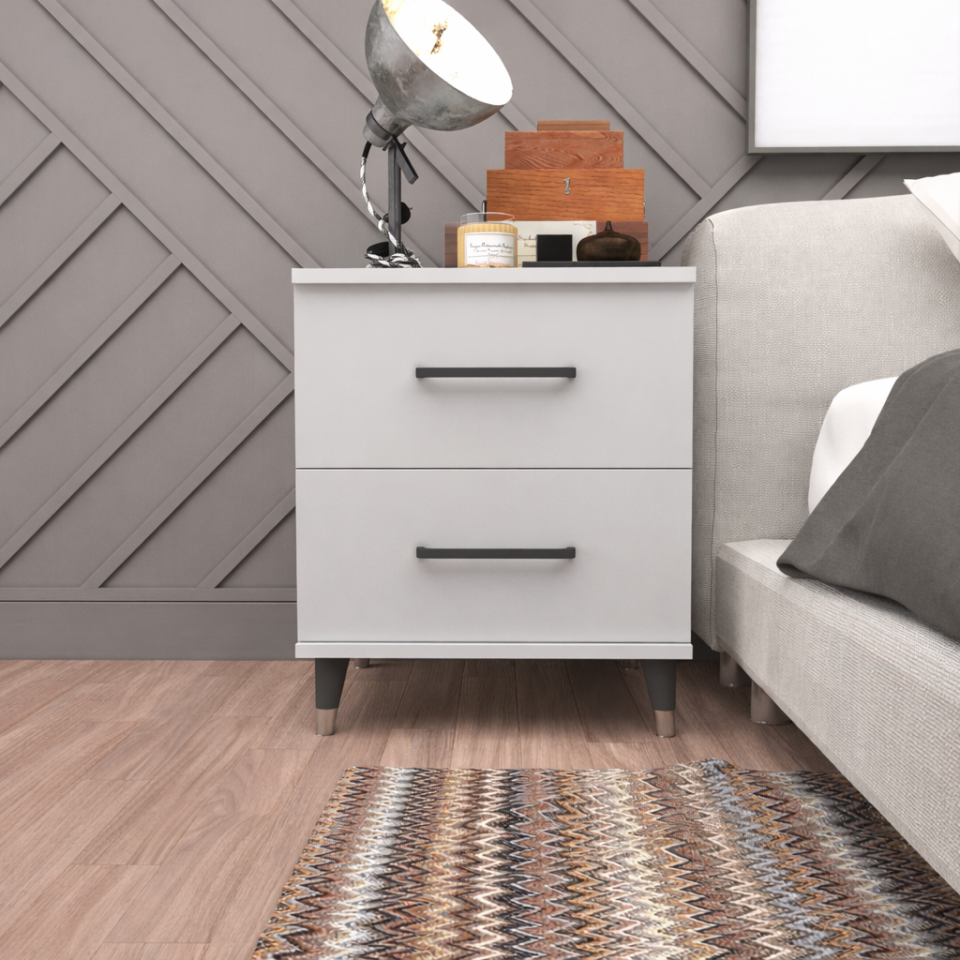 ribbon yılwood komodin iki Çekmeceli Glossmax - Lak Panel