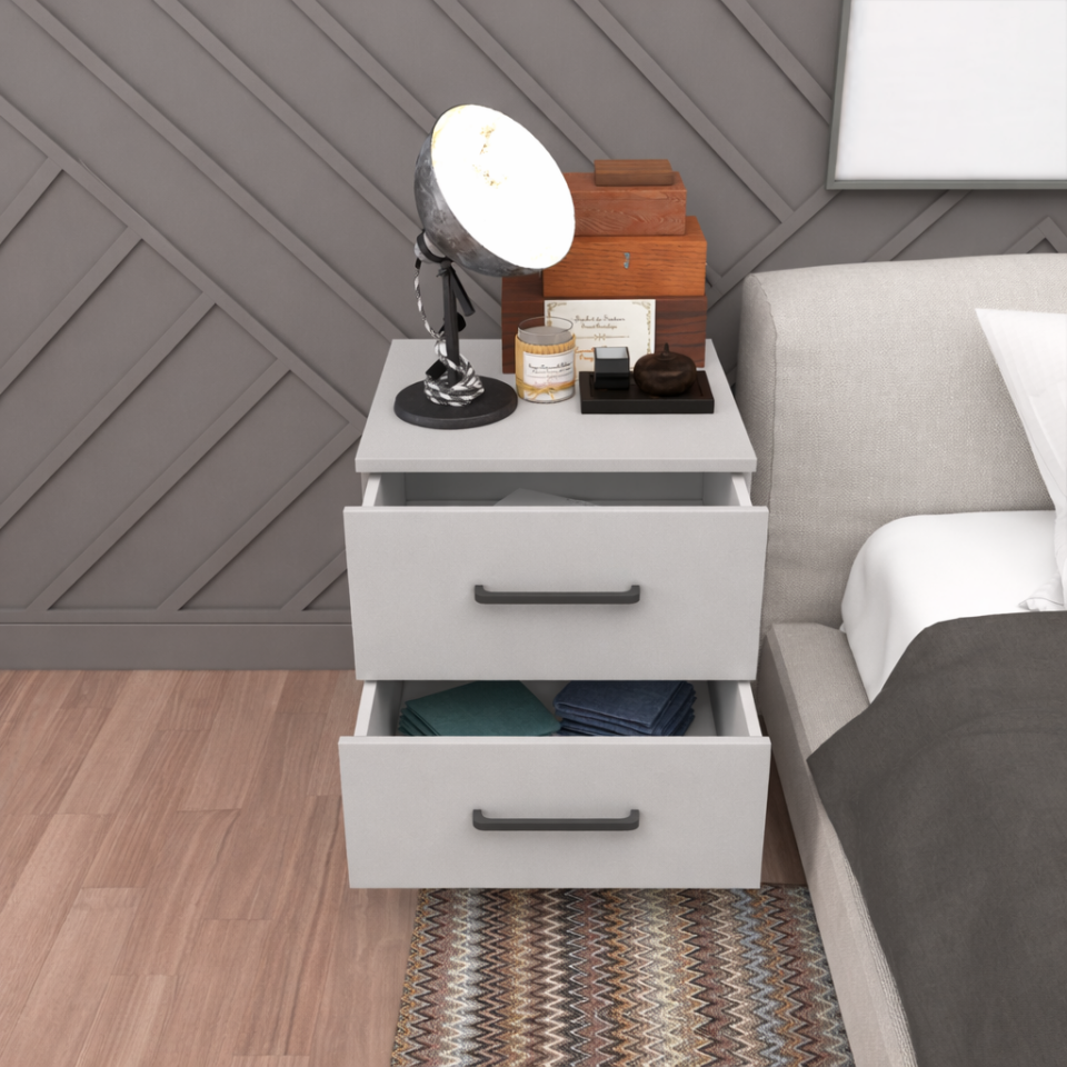 ribbon yılwood komodin iki Çekmeceli Glossmax - Lak Panel