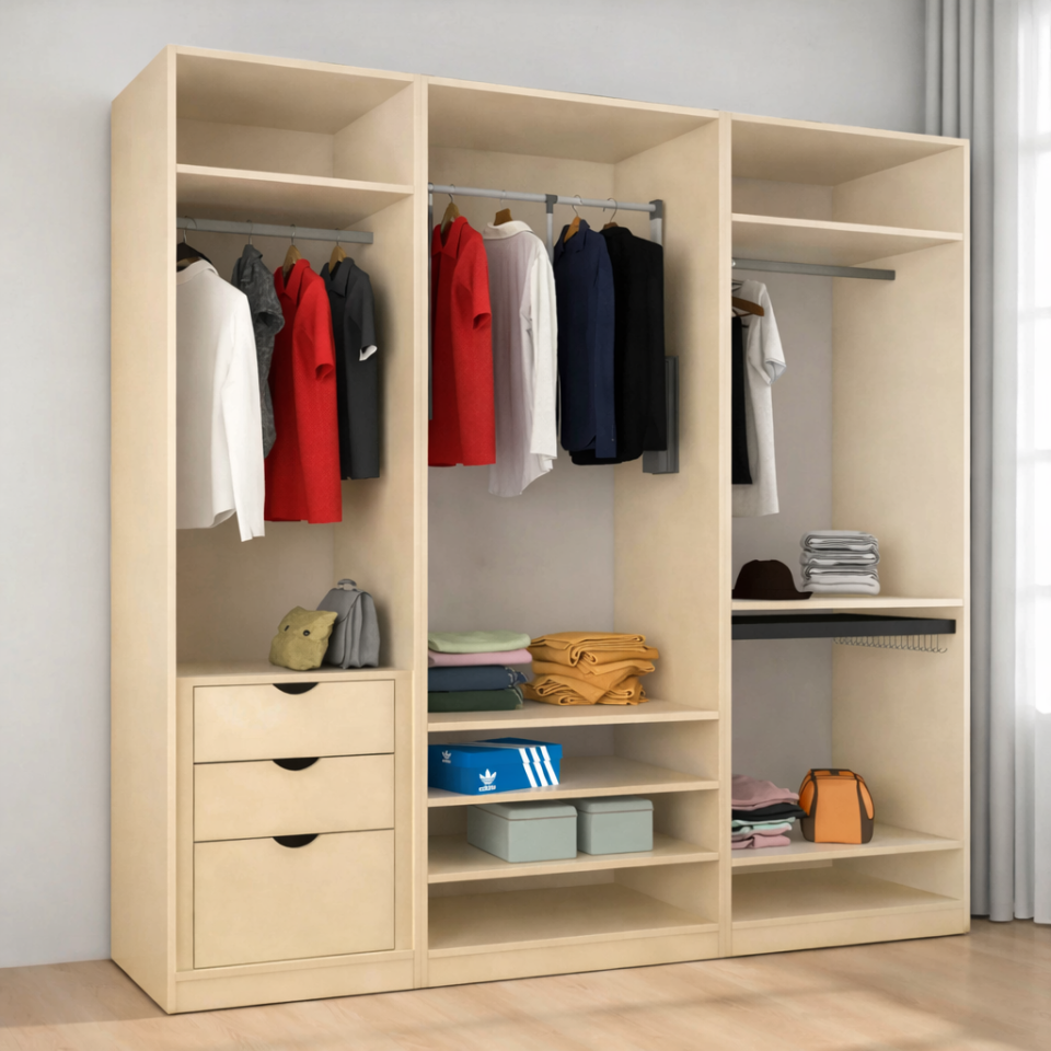 KapaklıBoydanAynalı230/245cmTav.Kadar Gizli Çek.PARLAK BEYAZMdflam