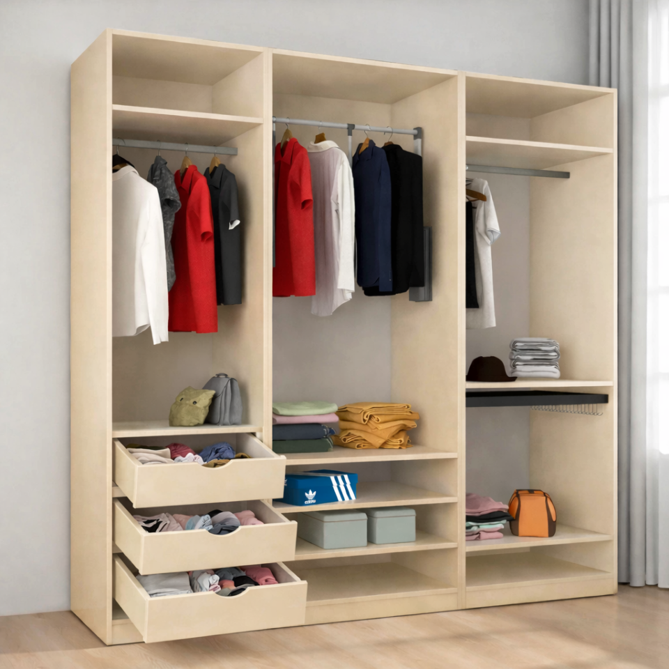 KapaklıBoydanAynalı230/245cmTav.Kadar Gizli Çek.PARLAK BEYAZMdflam